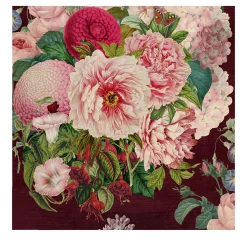 Carta da Parati Botanica Drammatica con Fiori di Peonia per Decorazioni