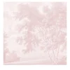 Carta da parati con alberi rosa romantici