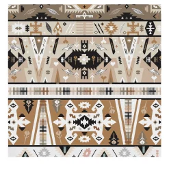 Carta da parati con motivo azteco tribale ikat