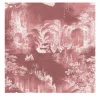 Carta da parati con paesaggio orientale rosa
