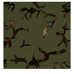 Carta da Parati Find Me In The Dark Verde Militare di Magnus Gjoen