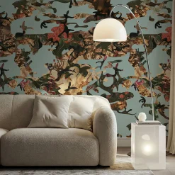 Carta da parati Hidden In Plain Sight Nikko Blue di Magnus Gjoen