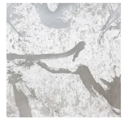 Carta da parati in velluto metallico argento Glam Jazz