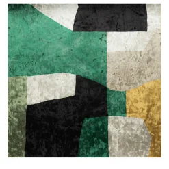 Carta da parati in velluto ispirata al Cubismo Gatsby #1