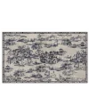 Carta da parati Japanese Toile blu e bianca