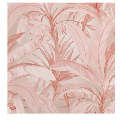 Carta da parati rosa della giungla tropicale