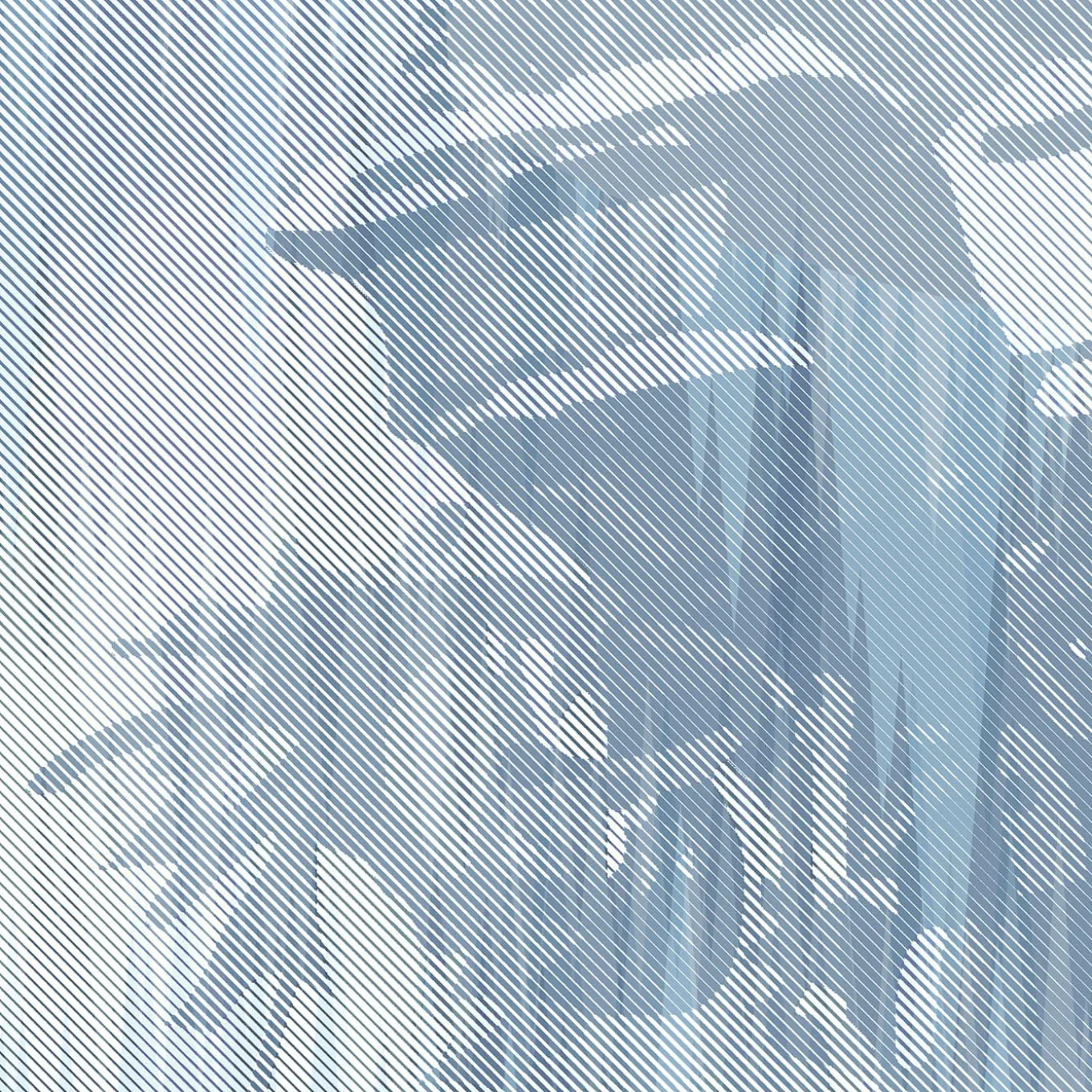 Carta da parati Storm Of Stones And Shadows azzurra di Magnus Gjoen