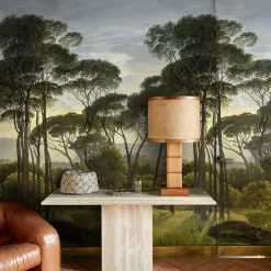 Carta da Parati Vintage Vittoriana con Alberi