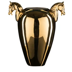 Cavallo Grande Vaso decorativo dorato