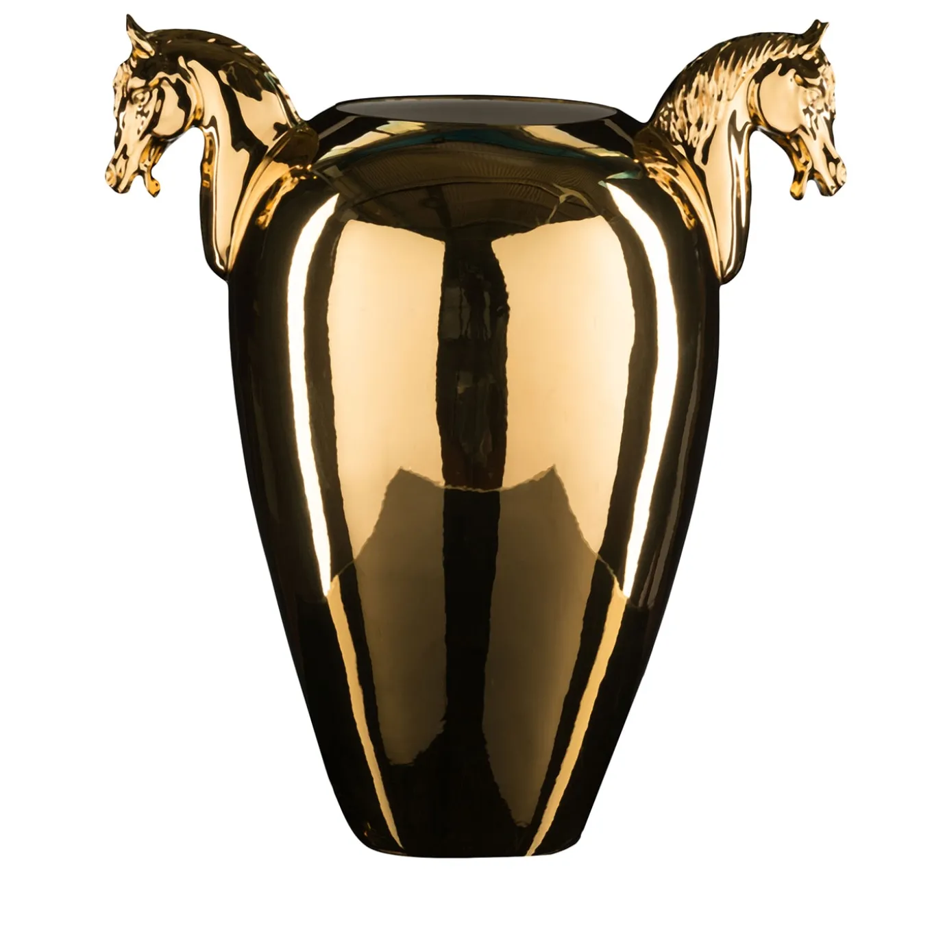 Cavallo Grande Vaso decorativo dorato