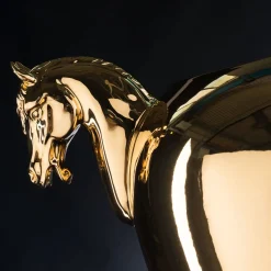 Cavallo Grande Vaso decorativo dorato