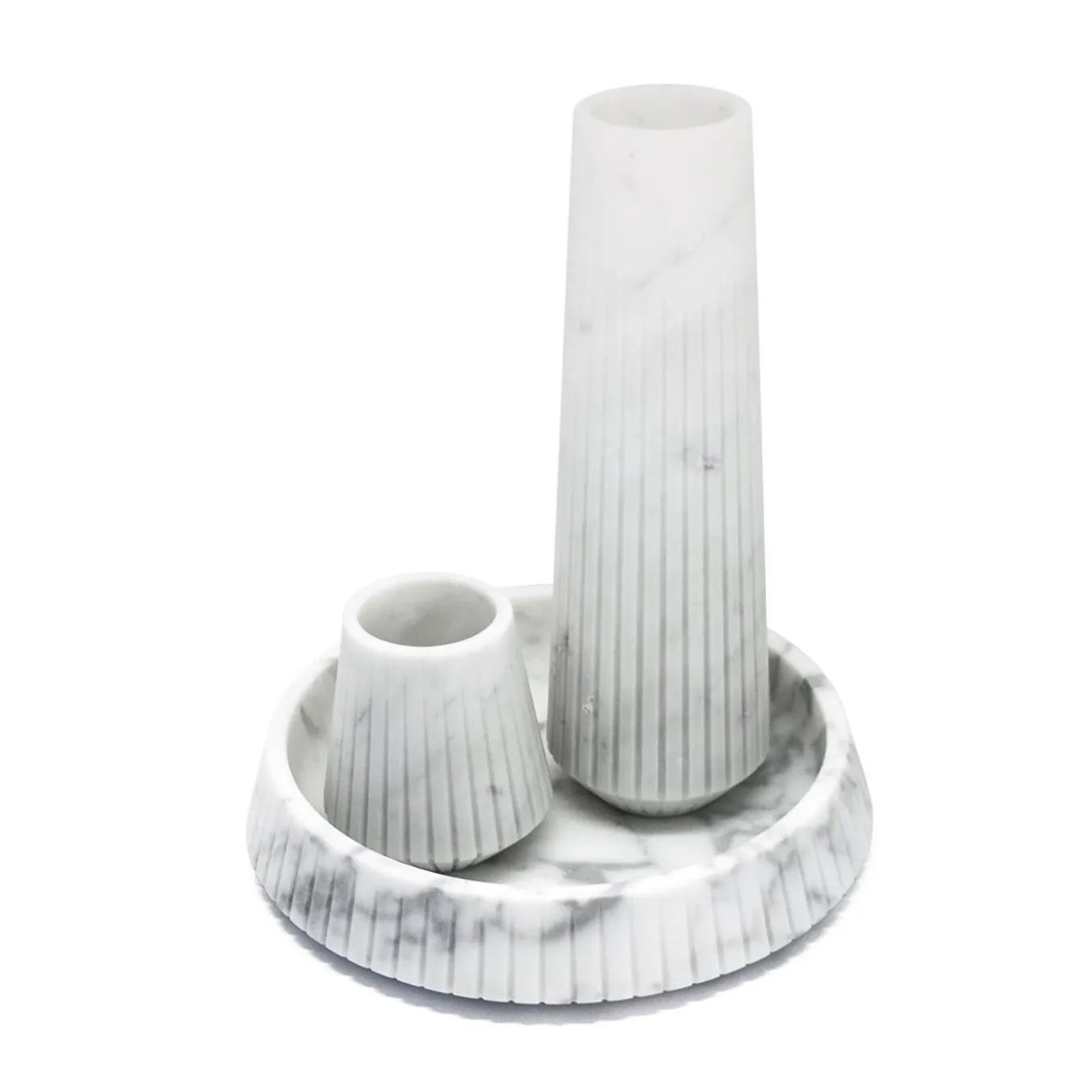 Centrotavola in marmo bianco di Carrara di Jacopo Simonetti