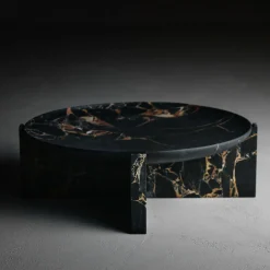 Centrotavola in marmo nero e oro Imperial M