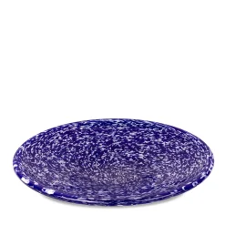 Centrotavola in vetro blu e avorio