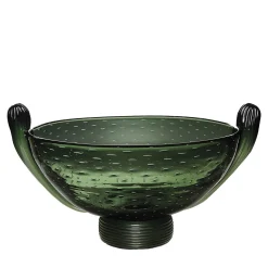 Centrotavola in vetro di Murano verde