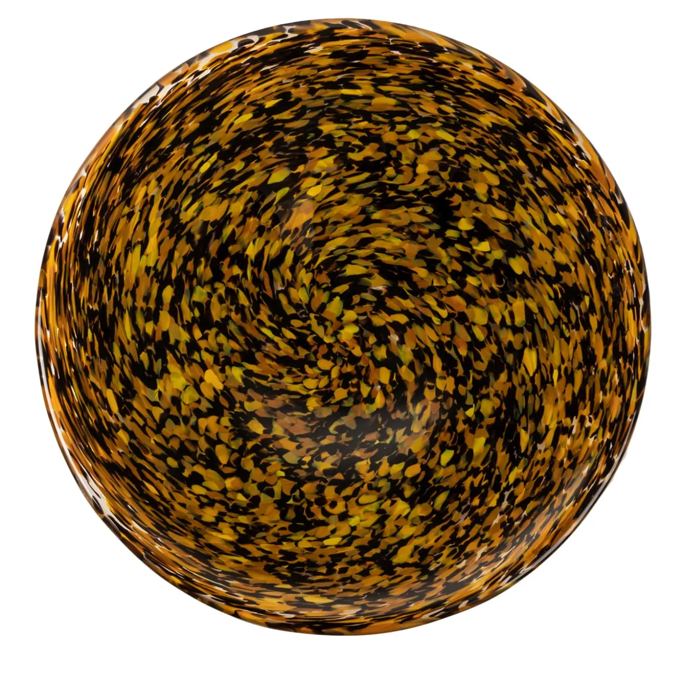 Centrotavola in vetro marrone Leopardo