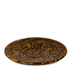 Centrotavola in vetro marrone Leopardo