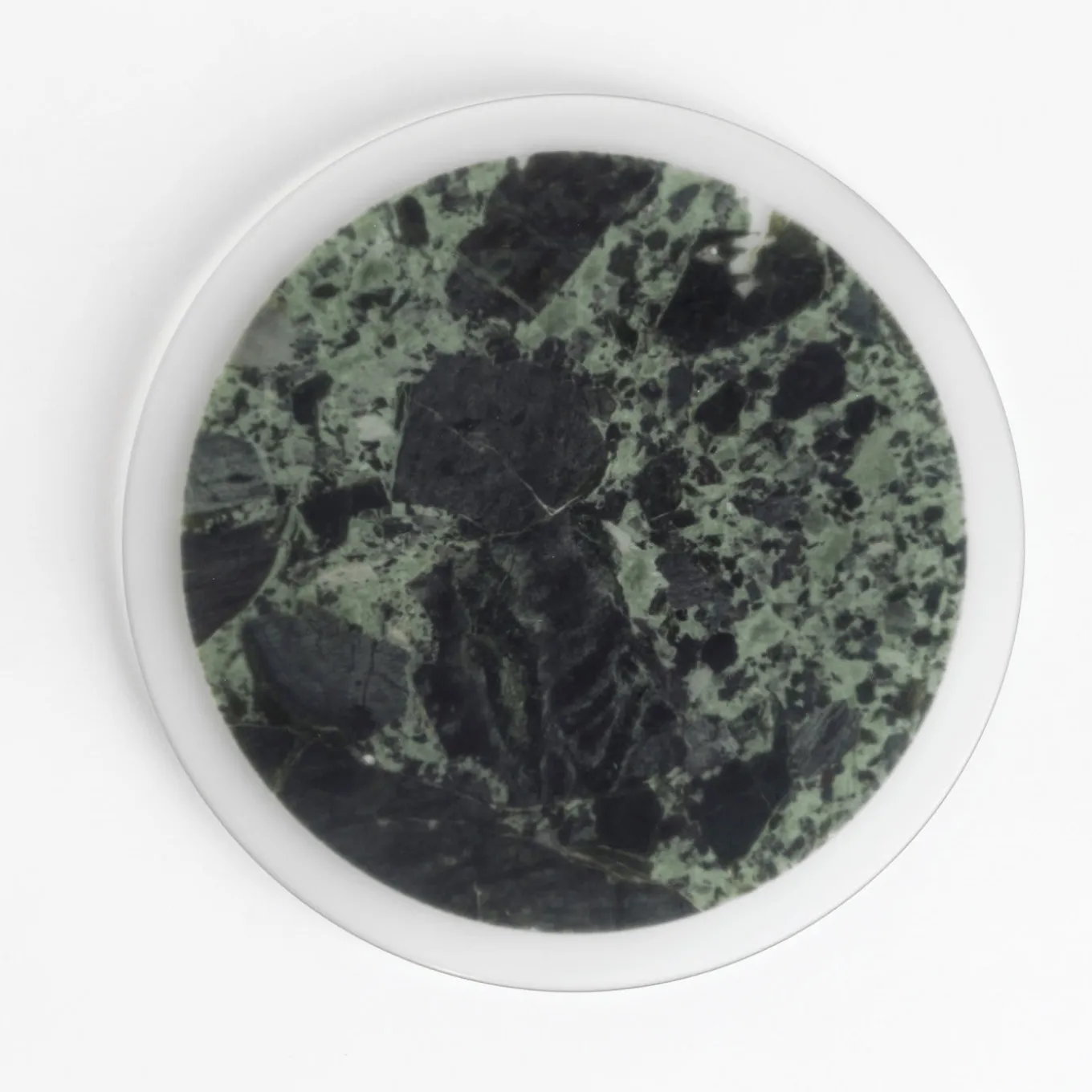 Centrotavola verde Impronte