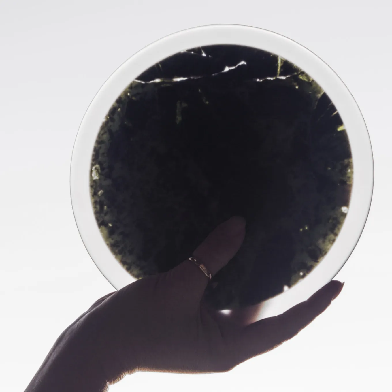 Centrotavola verde Impronte