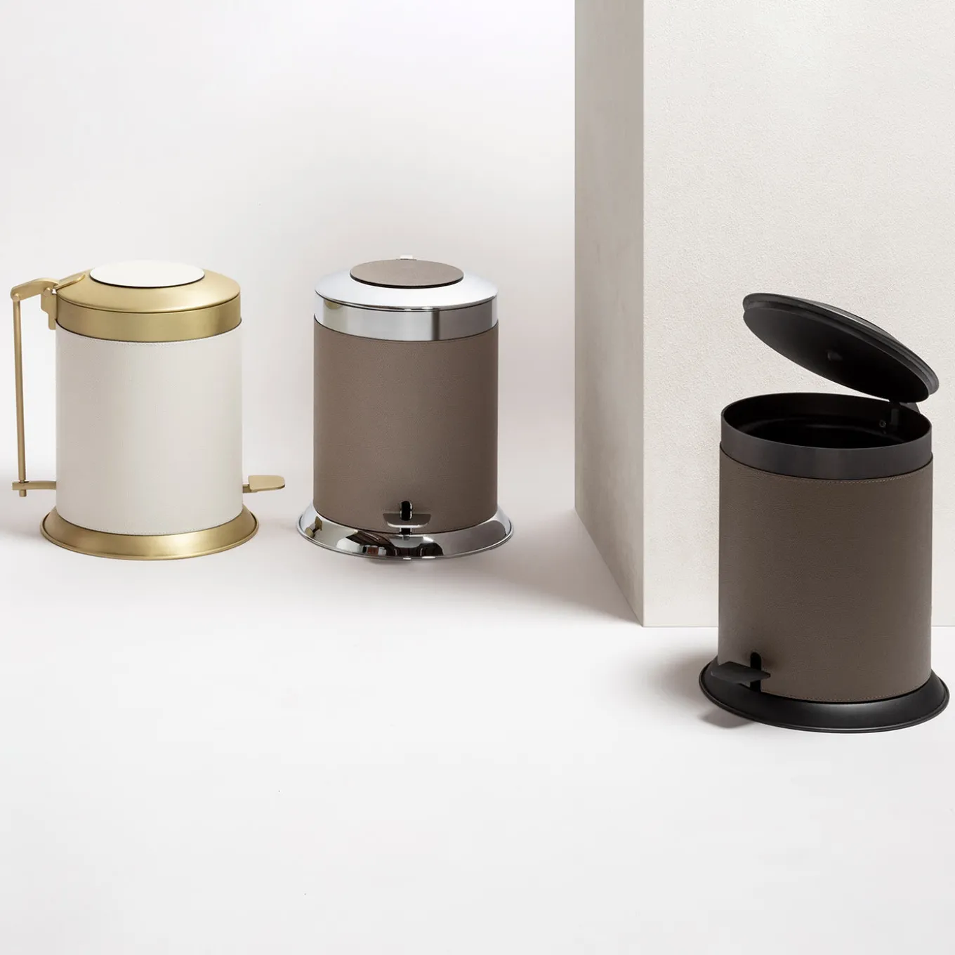 Cestino a pedale Bebop Beige