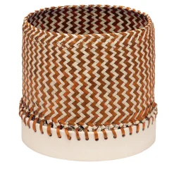 Cestino arancione Zig Zag