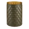 Cestino in pelle Dubai Olive and Mustard