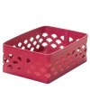 Cestino in pelle Venezia 15 Rosso