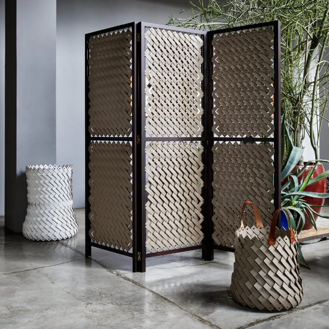 Cestino medio Almeria Beige