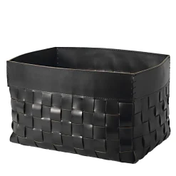 Cesto Toledo in Pelle Nera