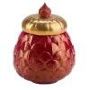 CHARLOTTE PAVONE COPRICANDELA - ROSSO