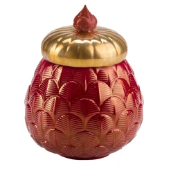 CHARLOTTE PAVONE COPRICANDELA - ROSSO