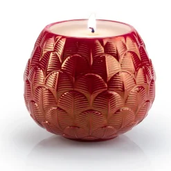 CHARLOTTE PAVONE COPRICANDELA - ROSSO