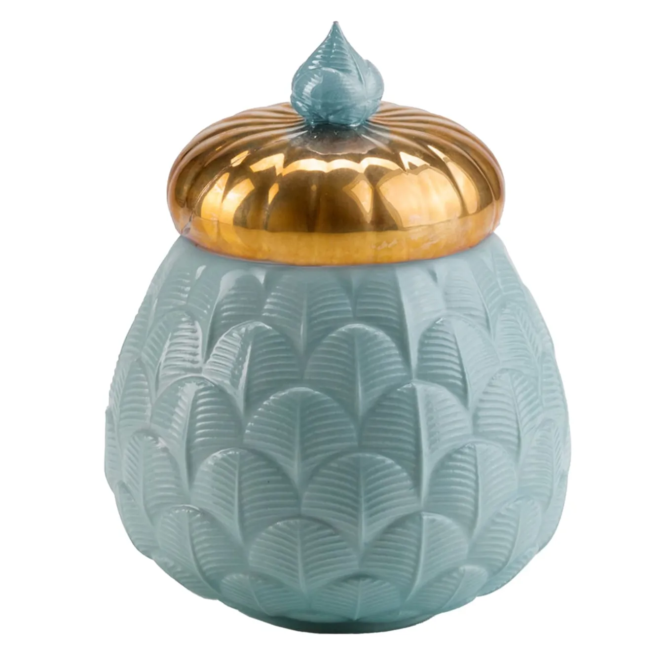 CHARLOTTE PAVONE COPRICANDELA - BLU CHIARO