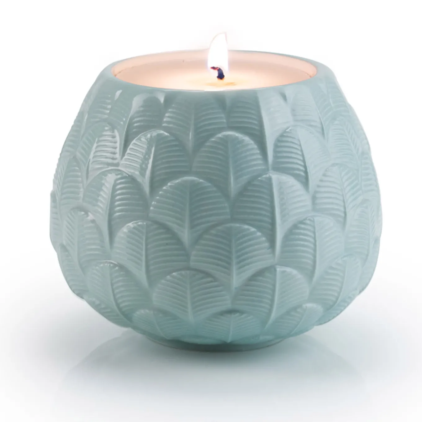 CHARLOTTE PAVONE COPRICANDELA - BLU CHIARO