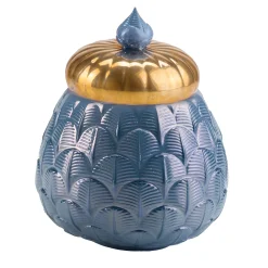 CHARLOTTE PAVONE COPRICANDELA - BLU