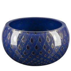 Ciotola decorativa Mocenigo oro e blu