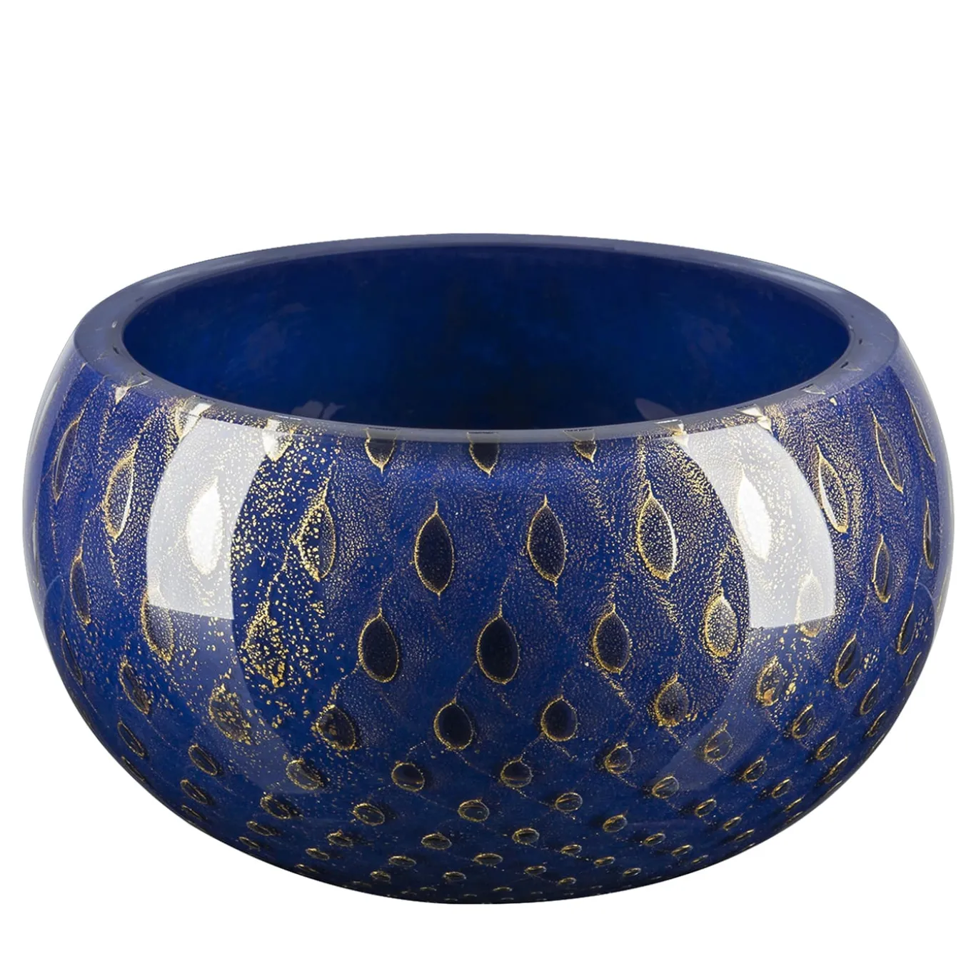 Ciotola decorativa Mocenigo oro e blu