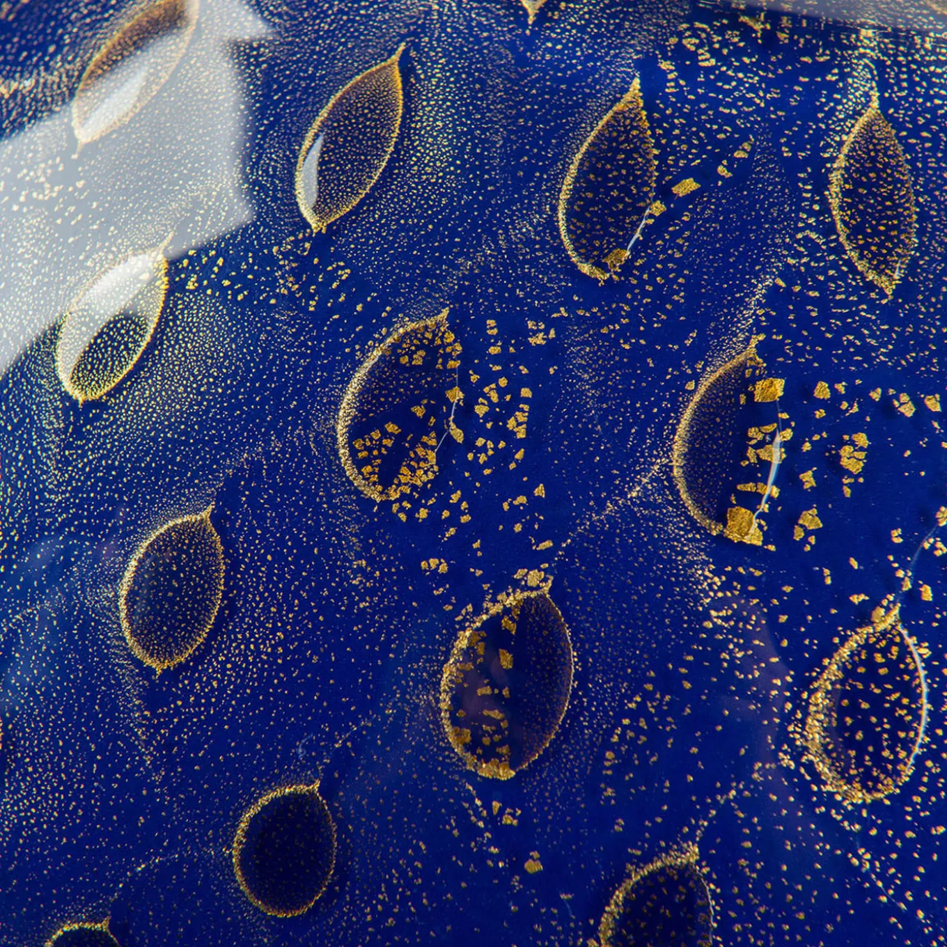 Ciotola decorativa Mocenigo oro e blu