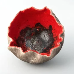 Ciotola Decorativa Rosso Di Sera In Ceramica Rossa Di Nino Basso #3