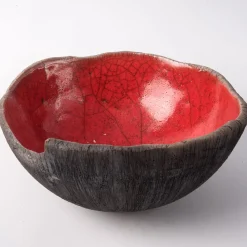 Ciotola Decorativa Rosso Di Sera In Ceramica Rossa Di Nino Basso #2