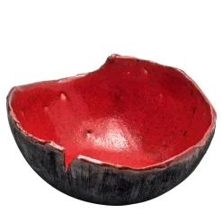 Ciotola Decorativa Rosso Di Sera In Ceramica Rossa Di Nino Basso #1