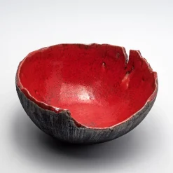 Ciotola Decorativa Rosso Di Sera In Ceramica Rossa Di Nino Basso #1