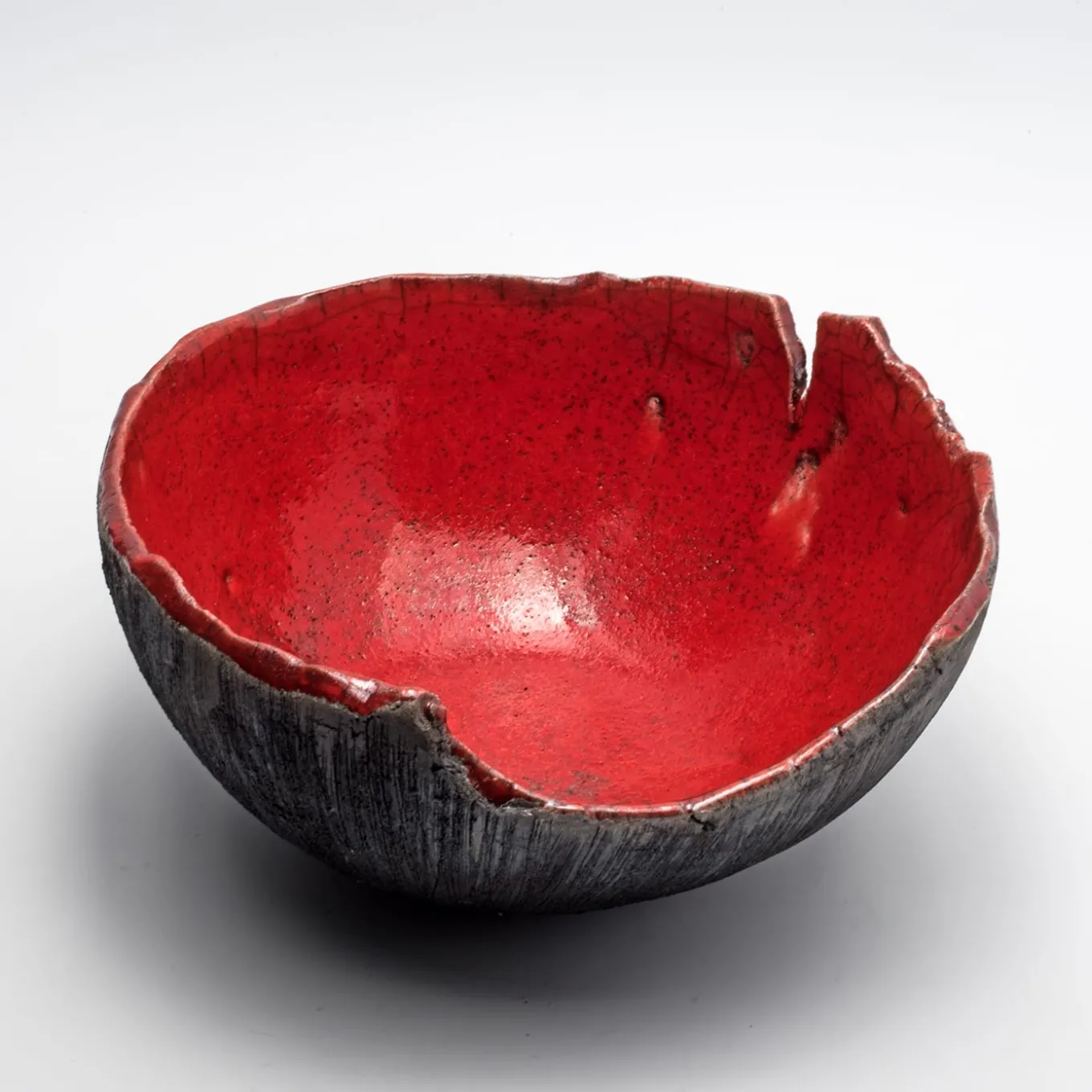 Ciotola Decorativa Rosso Di Sera In Ceramica Rossa Di Nino Basso #1
