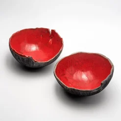 Ciotola Decorativa Rosso Di Sera In Ceramica Rossa Di Nino Basso #1