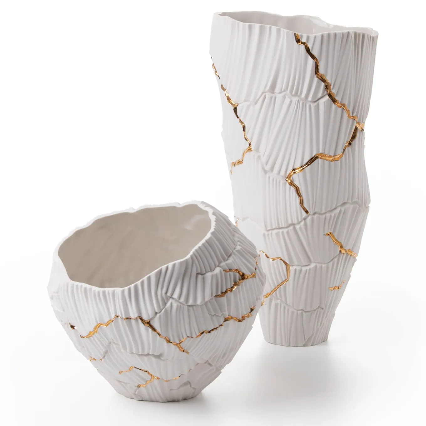 Ciotola decorativa Zefiro Gold Cracks
