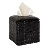 COCCO, SCATOLA PER FAZZOLETTI DI CARTA - NERO