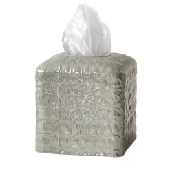 COCCO TISSUE BOX - ARGENTO