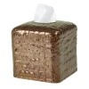 COCCO TISSUE BOX - BRONZO