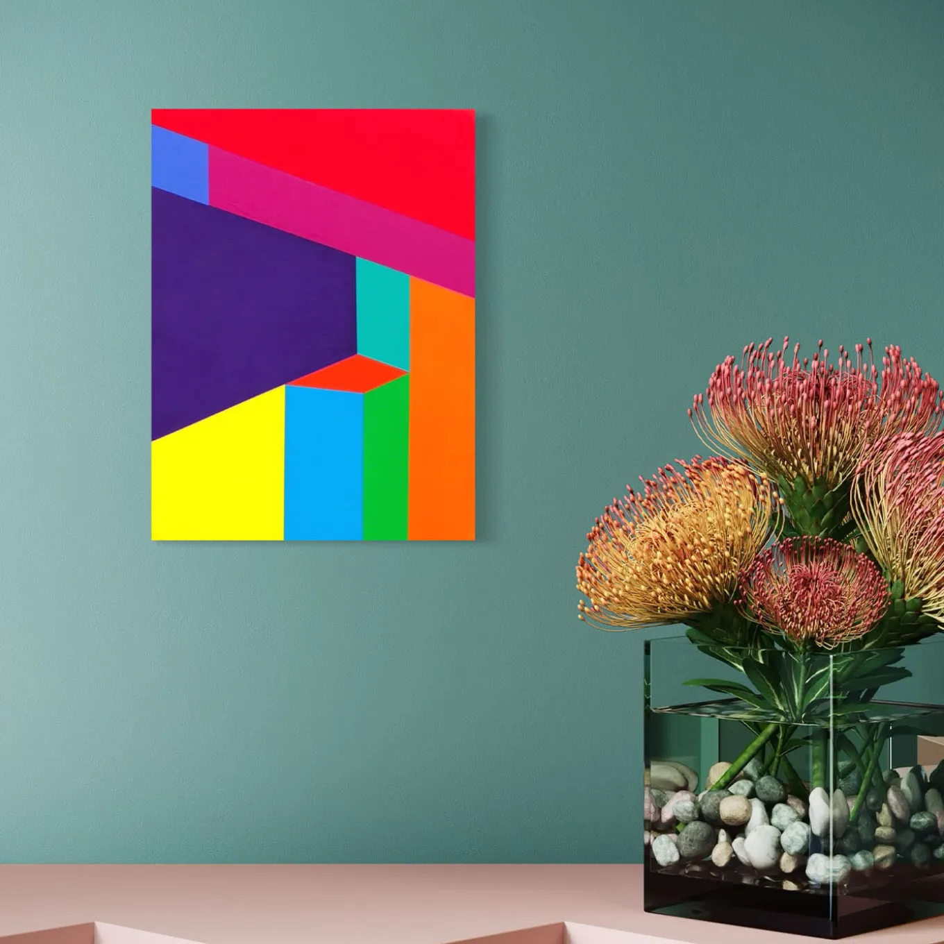 Color Spaces Albirit Pittura acrilica su tela