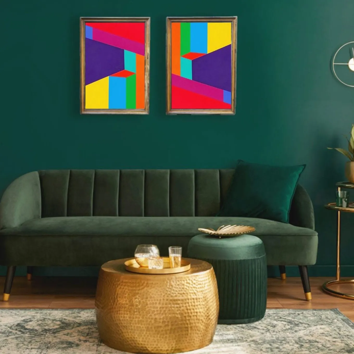 Color Spaces Albirit Pittura acrilica su tela